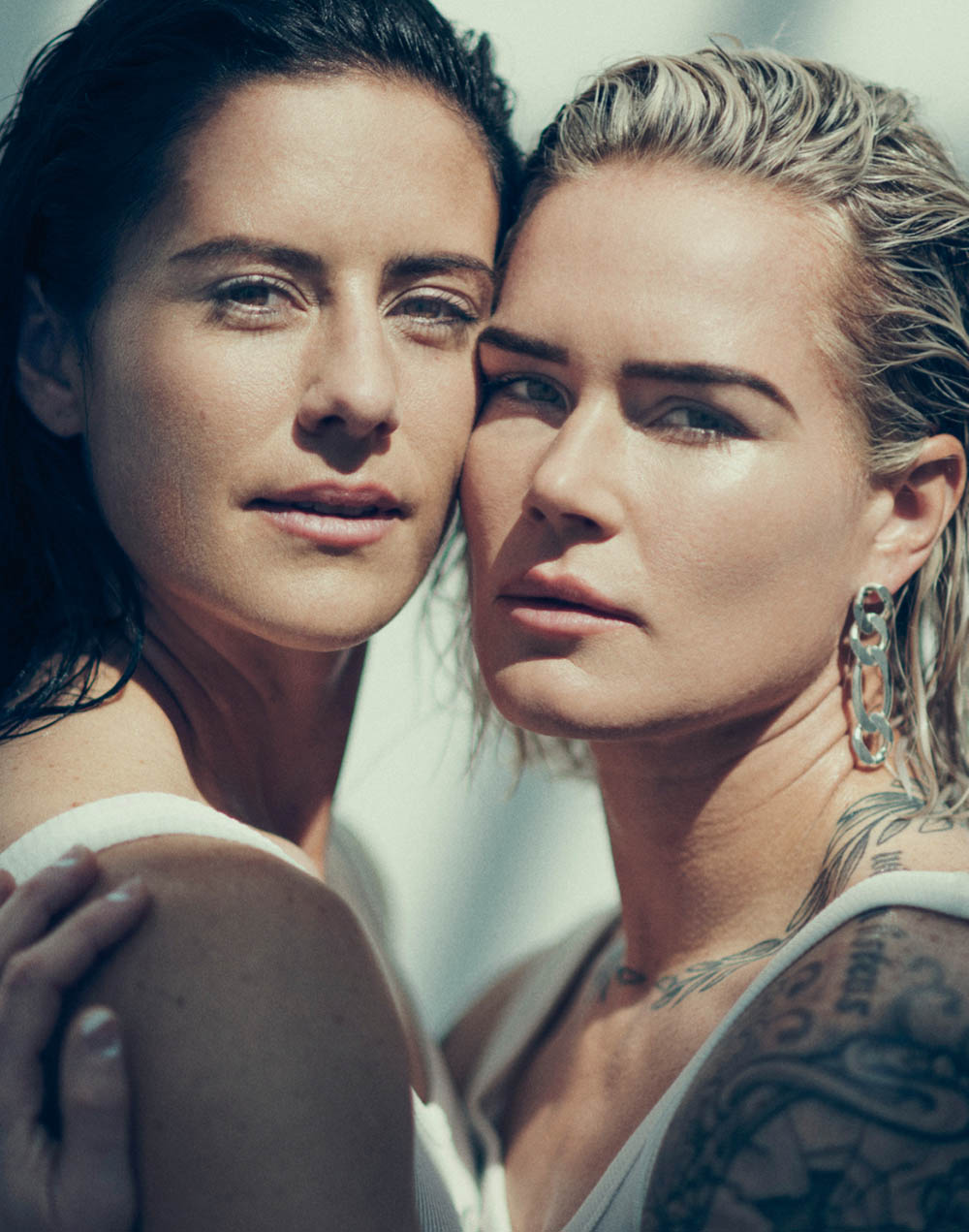 Ali Krieger and Ashlyn Harris cover Allure US August 2020 by Norman Jean Roy