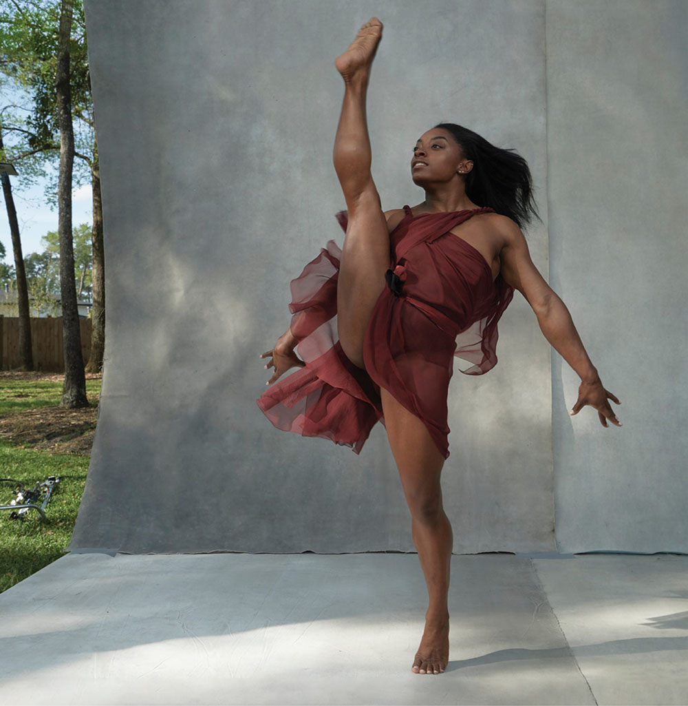 Simone Biles covers Vogue US August 2020 by Annie Leibovitz