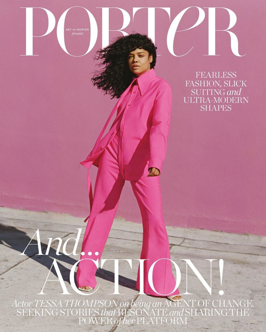 Tessa Thompson covers Porter Magazine August 10th, 2020 by Shaniqwa Jarvis