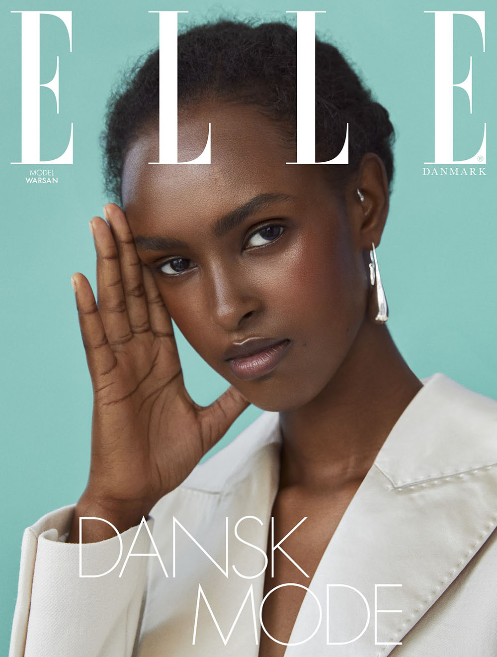 Warsan covers Elle Denmark August 2020 by Dennis Stenild