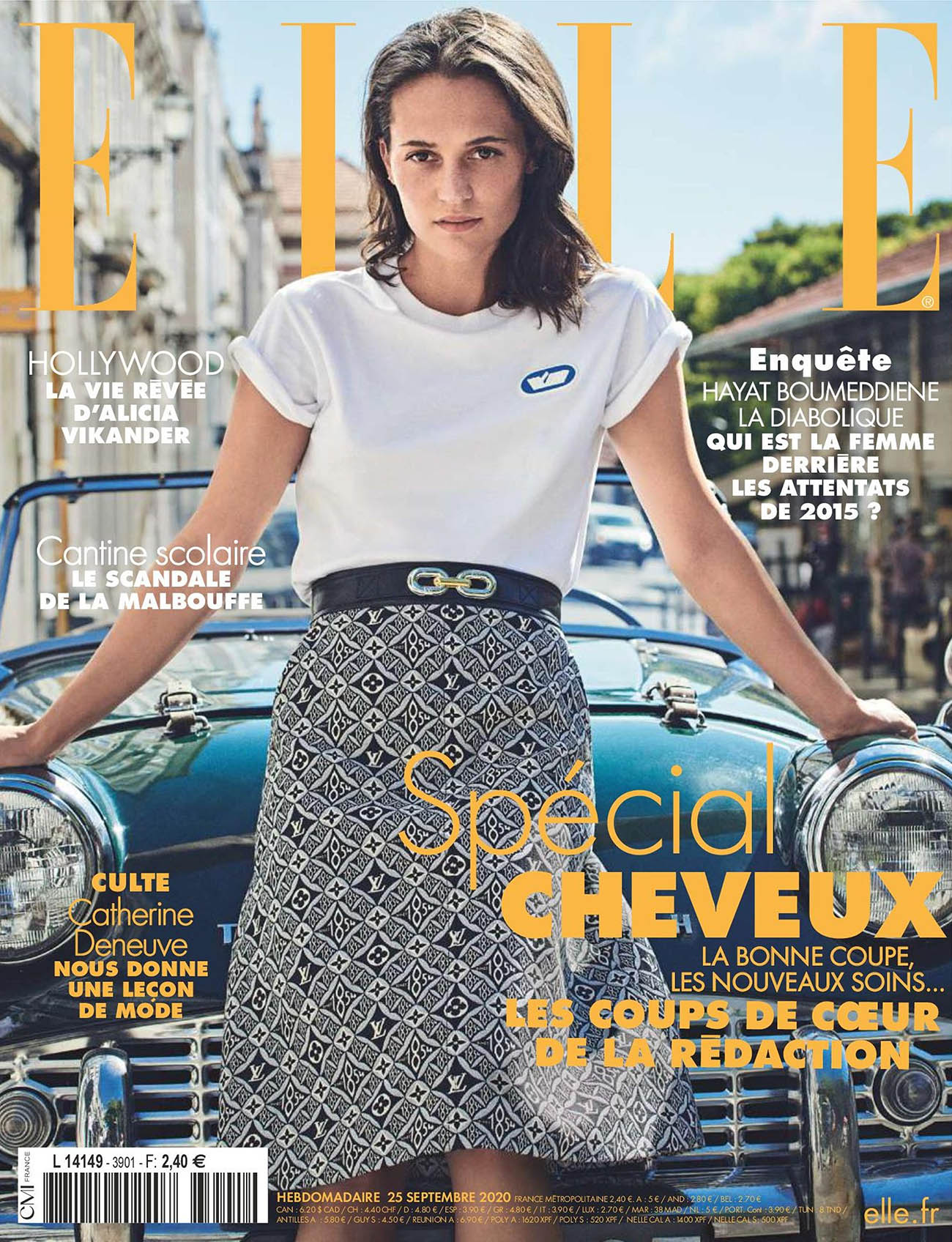 Alicia Vikander covers Elle France September 25th, 2020 by Matthew Brookes