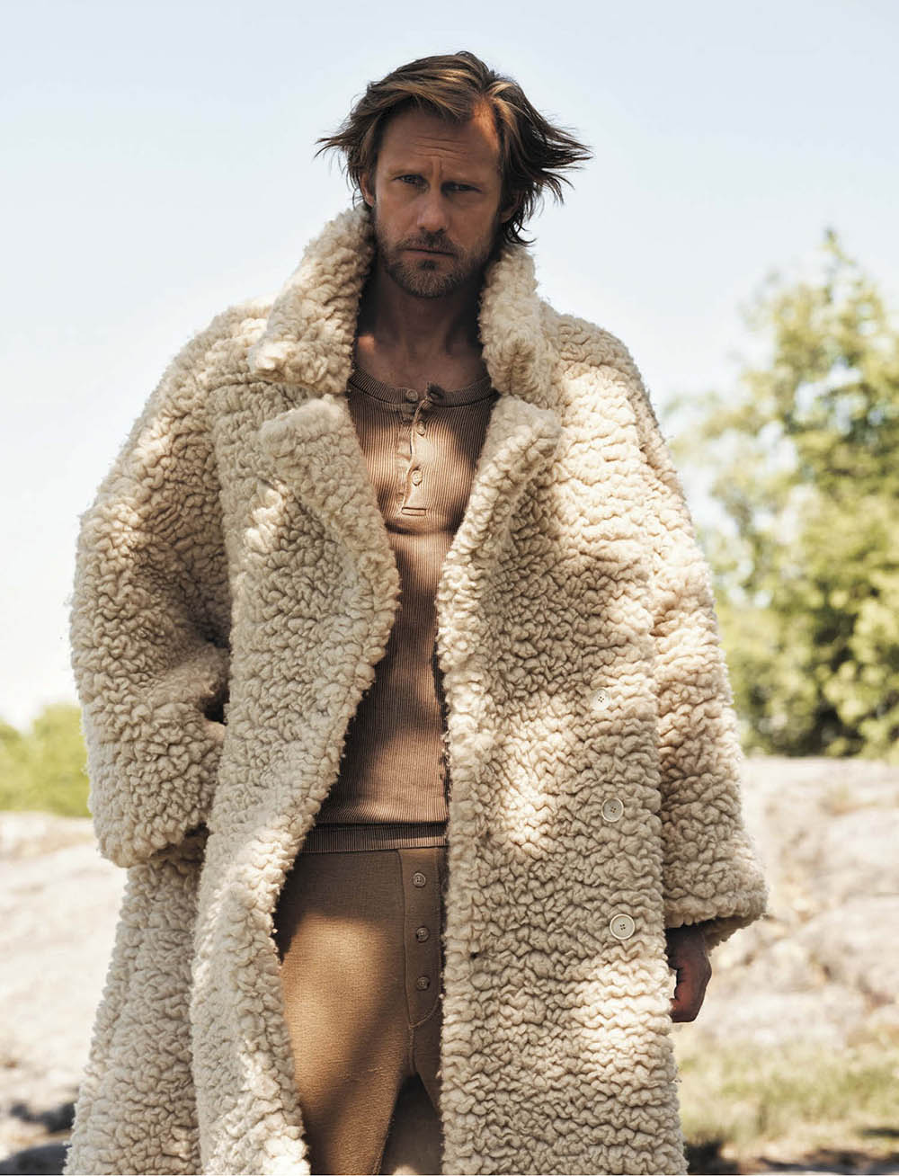 Alexander Skarsgård covers L’Uomo Vogue October 2020 by Johan Sandberg