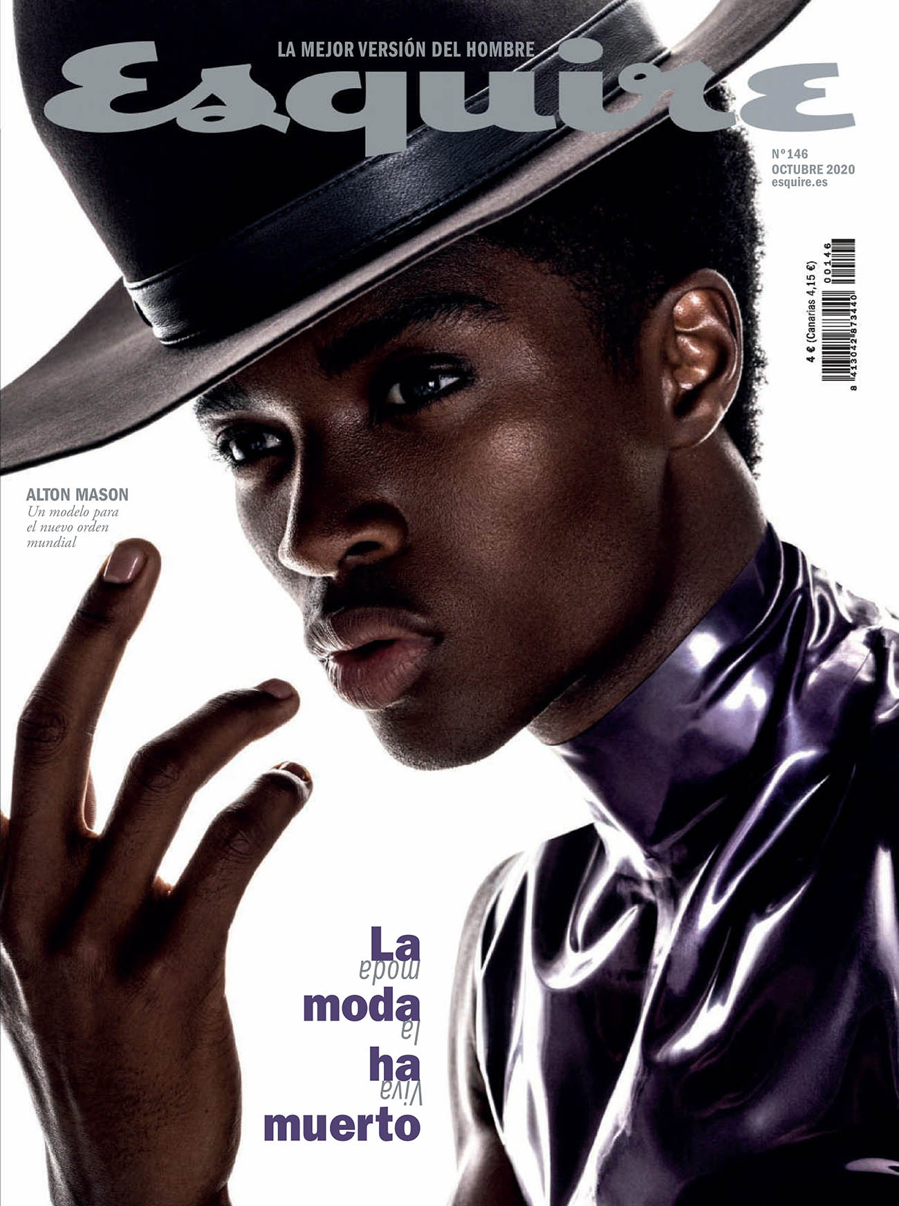 Alton Mason covers Esquire Spain October 2020 by Juankr