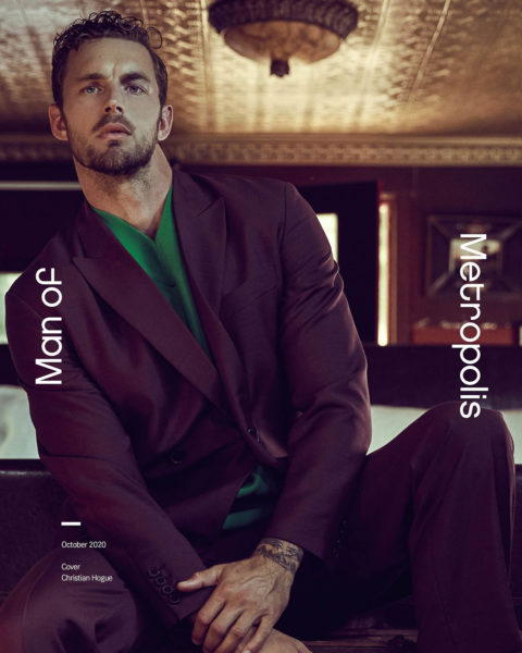 Christian Hogue covers Man of Metropolis October 2020 by Santiago Bisso