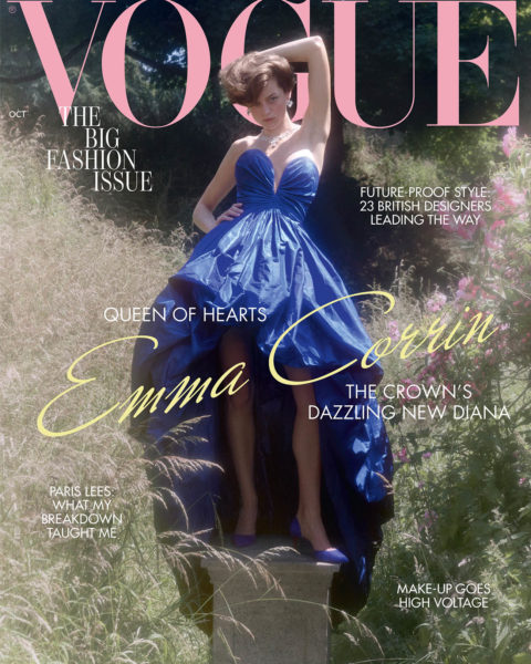 Emma Corrin covers British Vogue October 2020 by Charlotte Wales