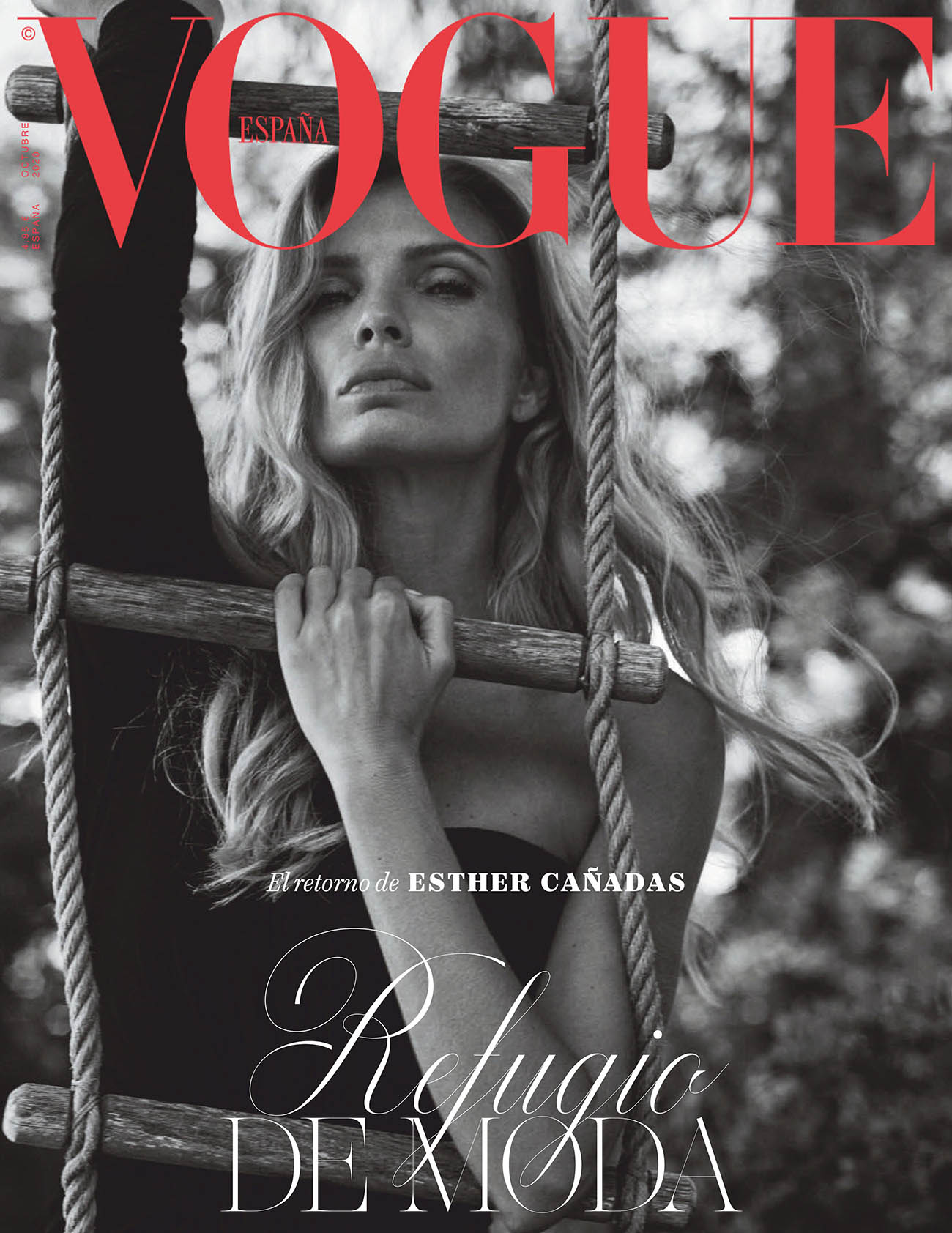 Esther Cañadas covers Vogue Spain October 2020 by Nico Bustos