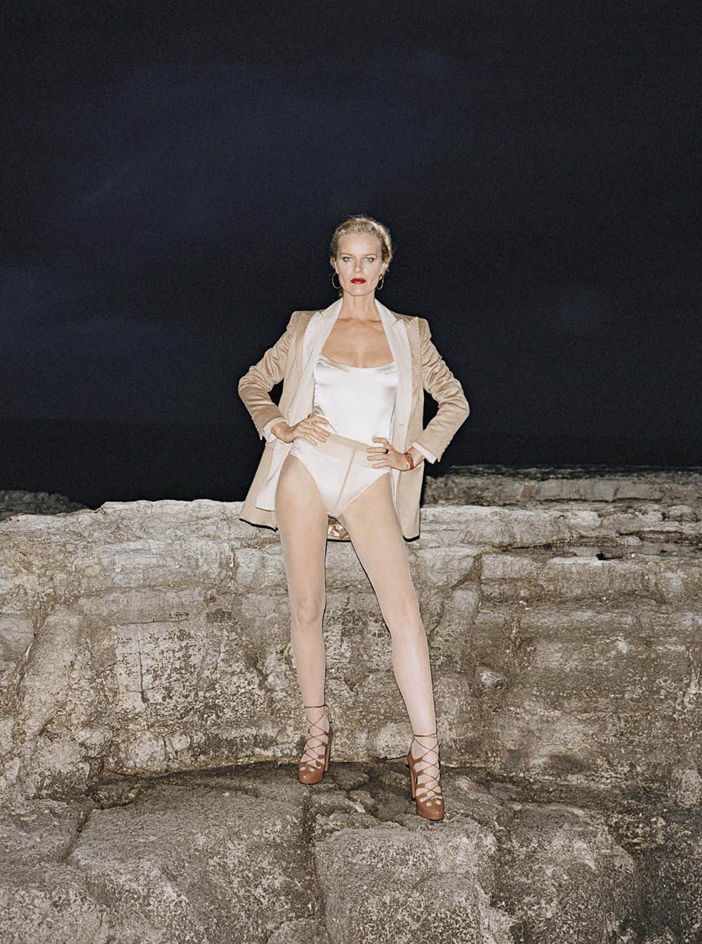 Eva Herzigova by Angelo Pennetta for Vogue Italia October 2020