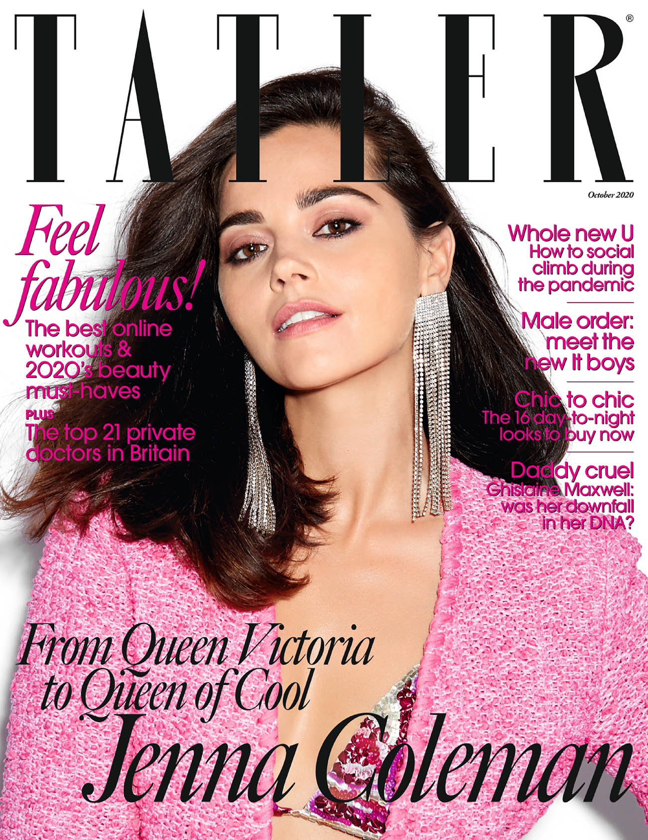 Jenna Coleman covers Tatler UK October 2020 by Claire Rothstein