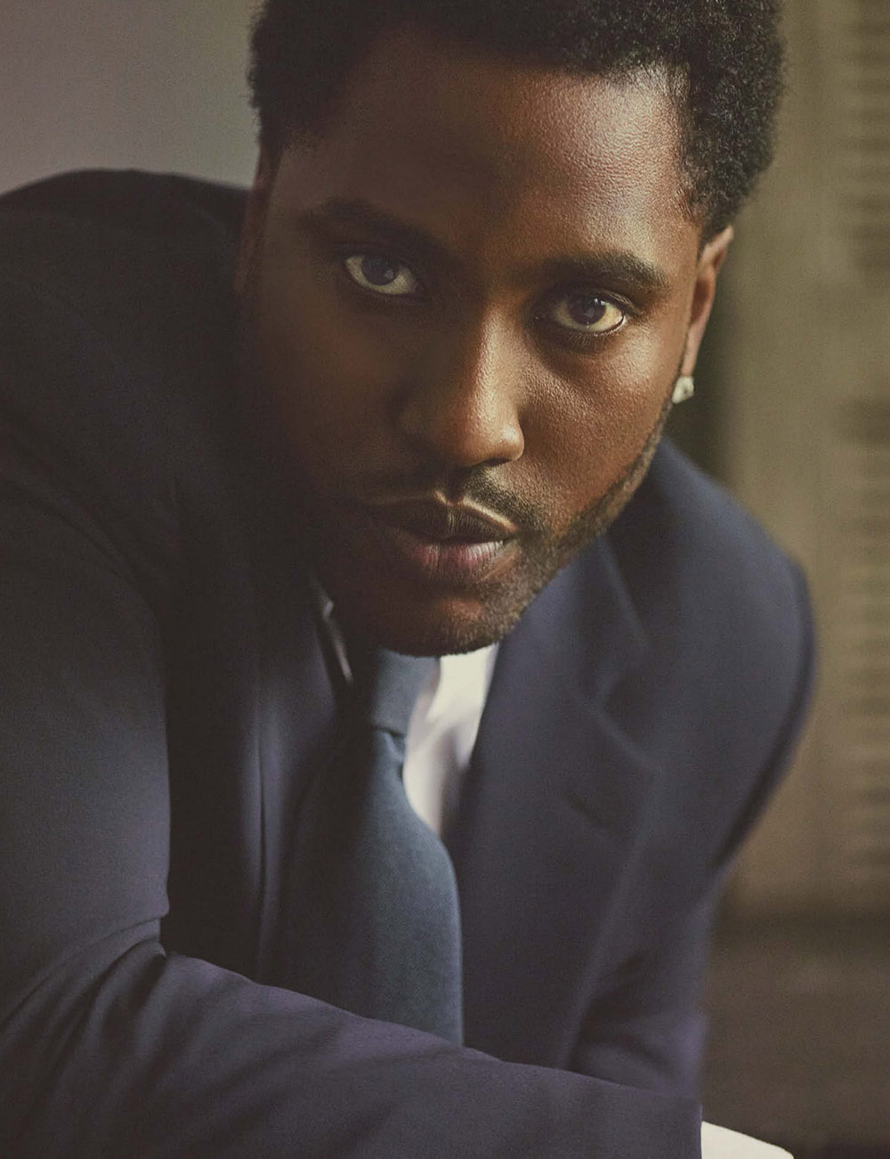 John David Washington covers L’Uomo Vogue October 2020 by Gregory Harris