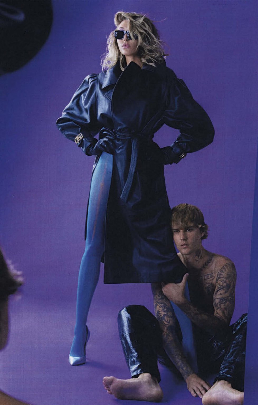 Justin and Hailey Bieber cover Vogue Italia October 2020 by Eli Russell