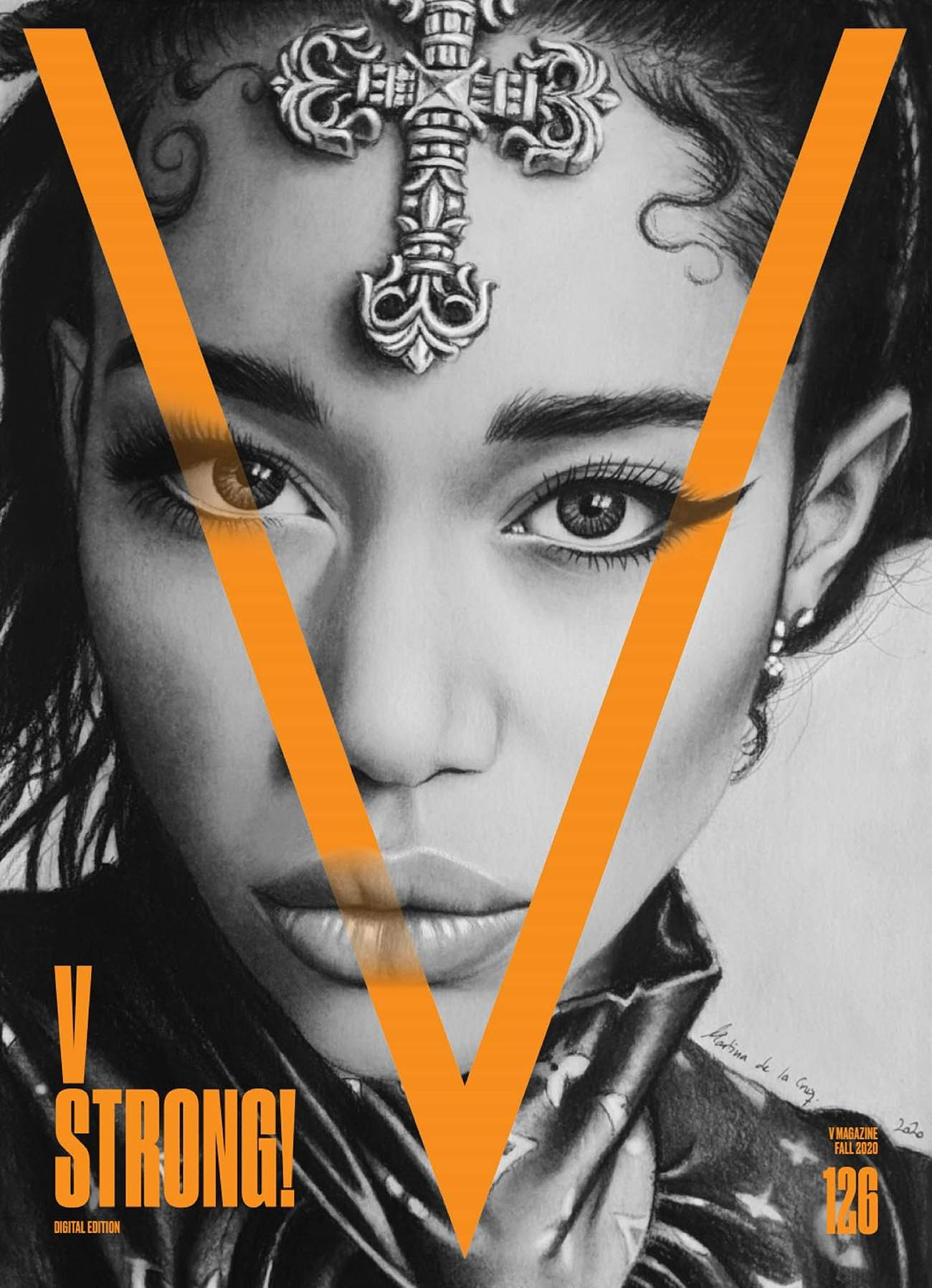 Laura Harrier covers V Magazine Fall 2020 by Inez and Vinoodh