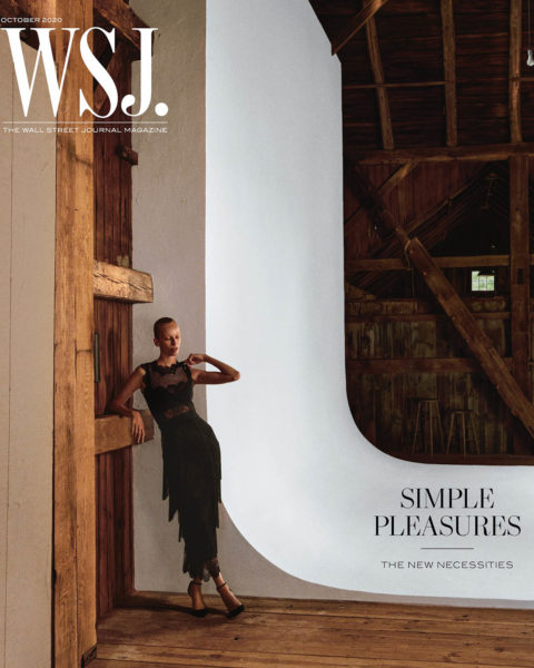 Lili Sumner covers WSJ. Magazine October 2020 by Christian Macdonald