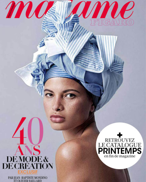 Madame Figaro October 16th, 2020 issue celebrates the 40th anniversary of the magazine
