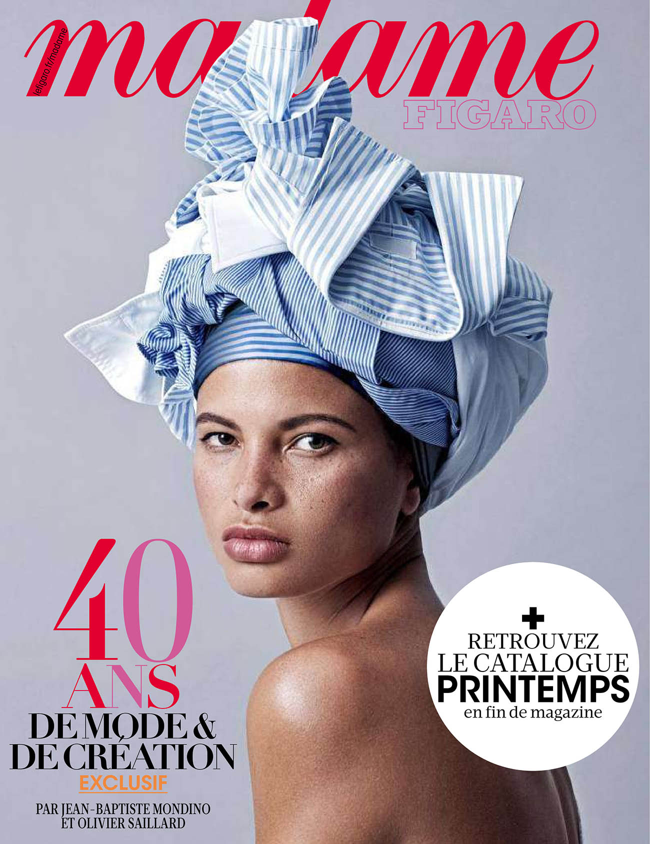 Madame Figaro October 16th, 2020 issue celebrates the 40th anniversary of the magazine