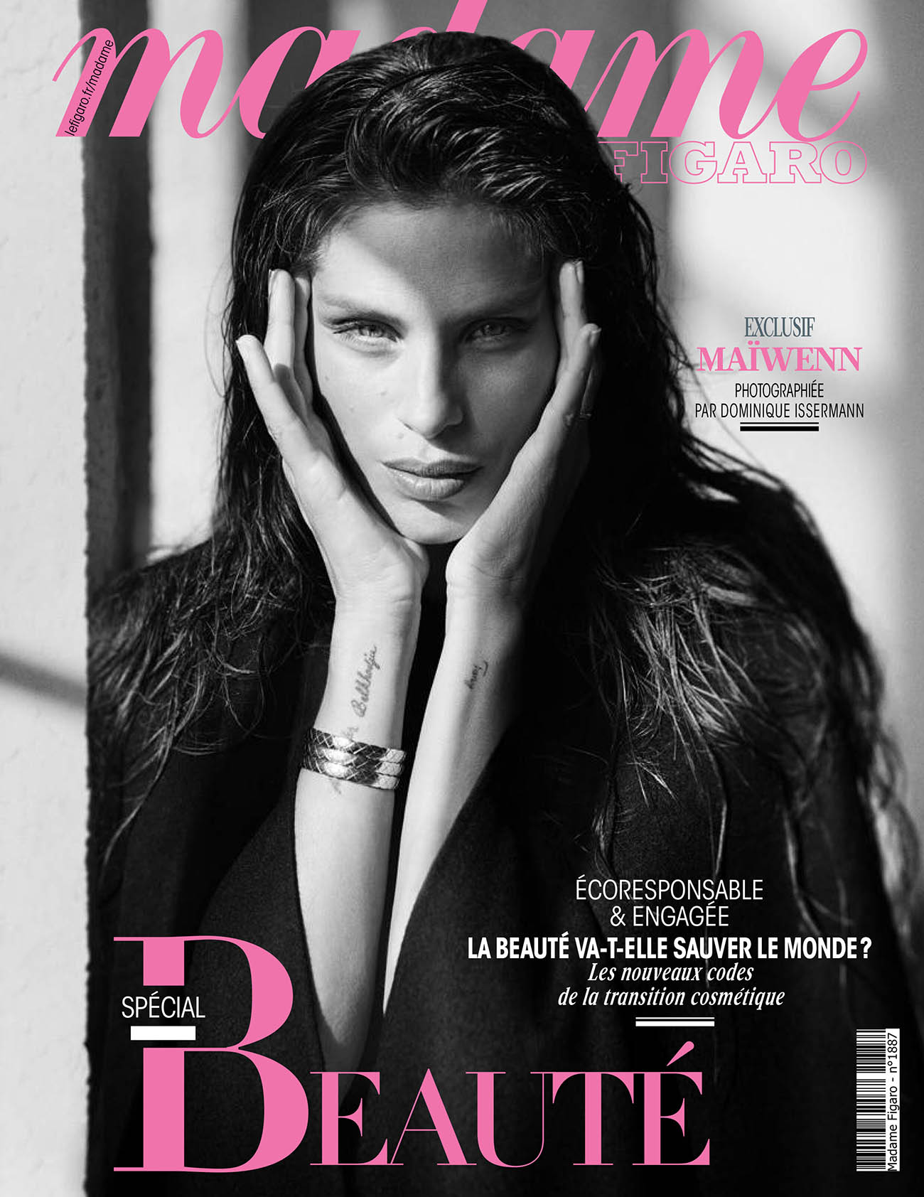 Maïwenn covers Madame Figaro October 23rd, 2020 by Dominique Issermann