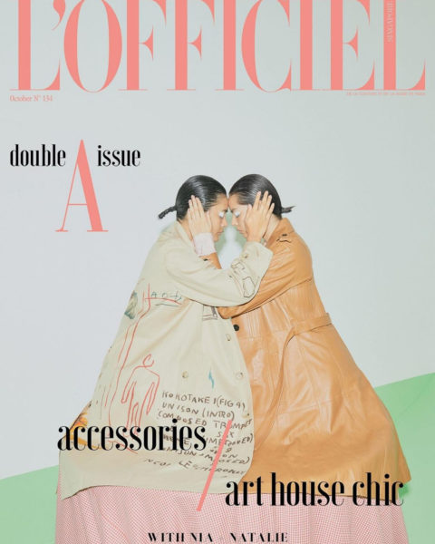 Natalie Prabha and Nia Atasha cover L’Officiel Singapore October 2020 by Chuan Looi