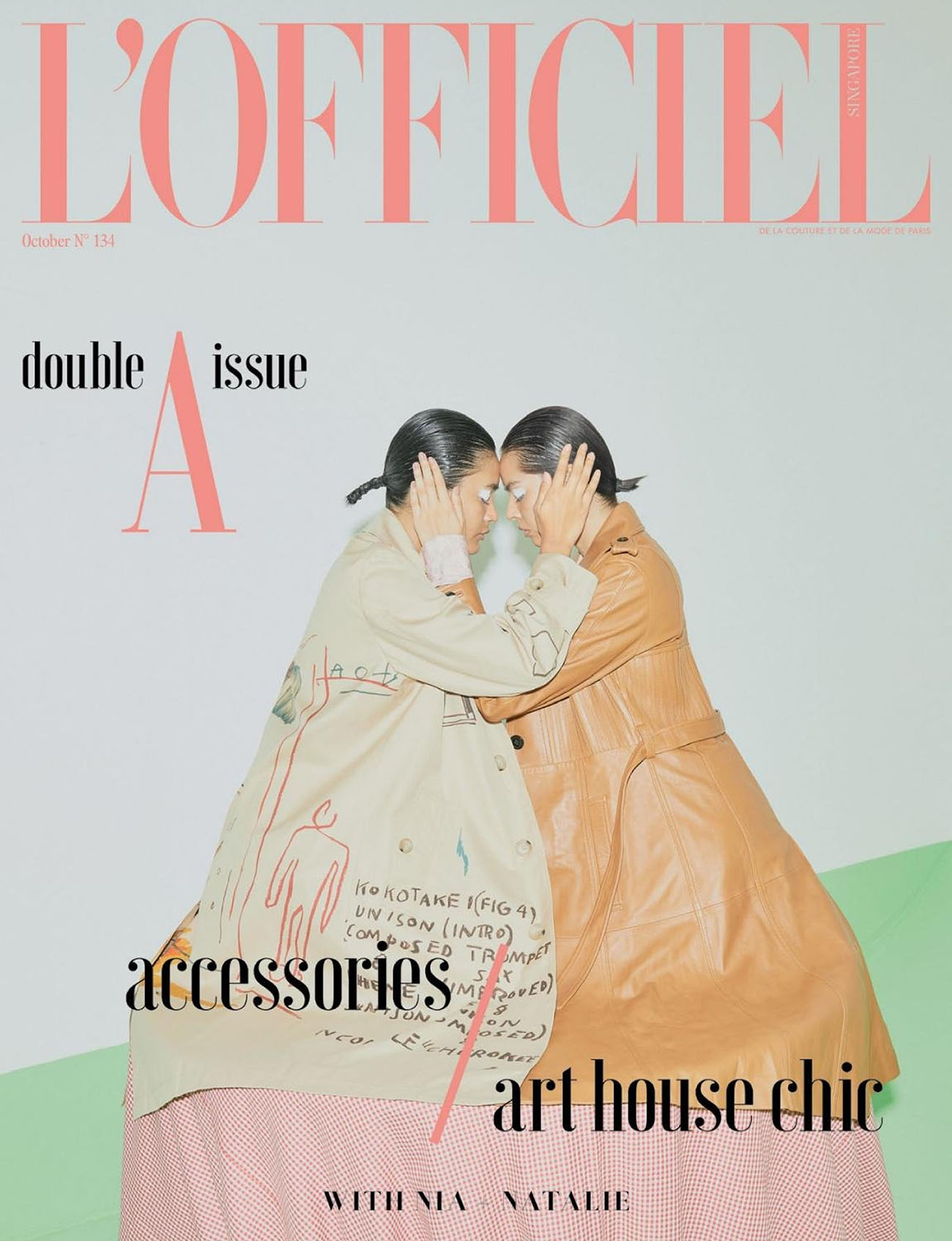 Natalie Prabha and Nia Atasha cover L’Officiel Singapore October 2020 by Chuan Looi