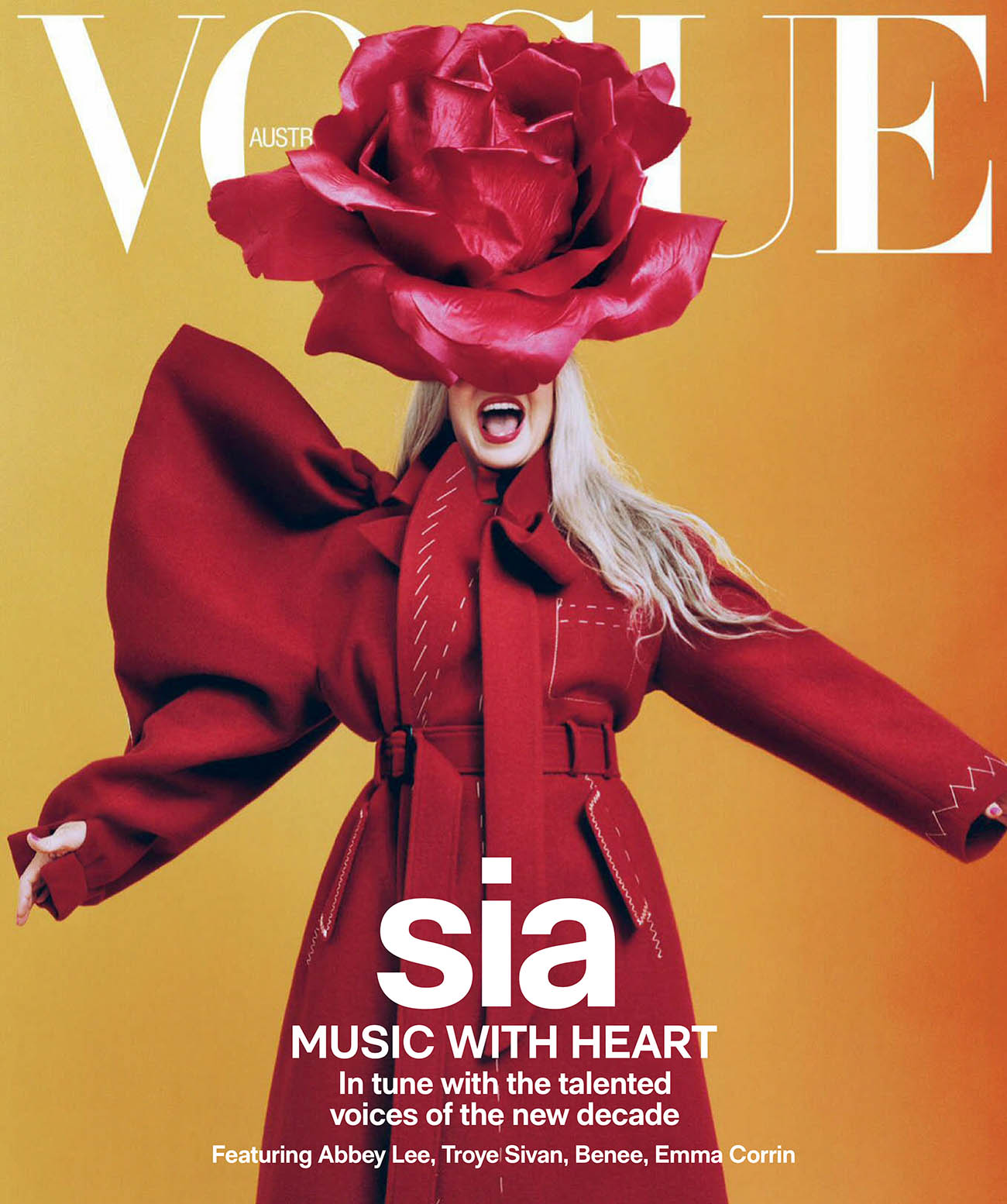 Sia covers Vogue Australia October 2020 by Micaiah Carter
