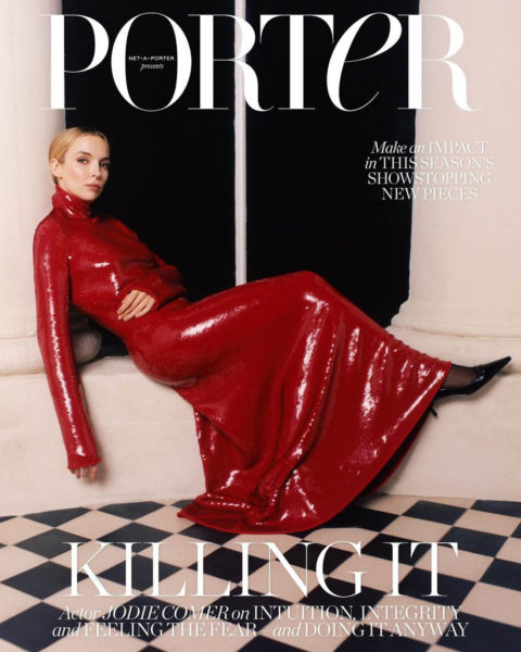 Jodie Comer covers Porter Magazine November 16th, 2020 by Juliette Cassidy