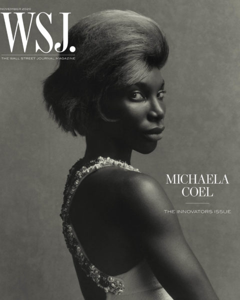 Michaela Coel covers WSJ. Magazine November 2020 by Tyler Mitchell
