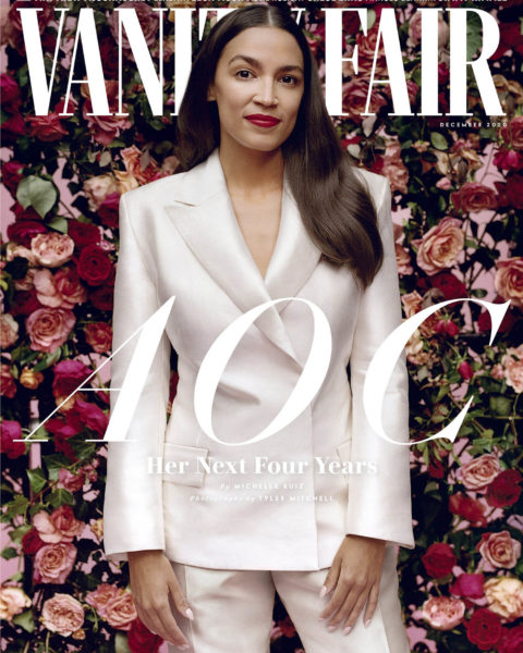 Alexandria Ocasio-Cortez covers Vanity Fair December 2020 by Tyler Mitchell