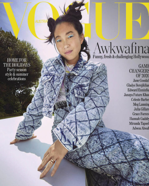 Awkwafina covers Vogue Australia December 2020 by Charles Dennington