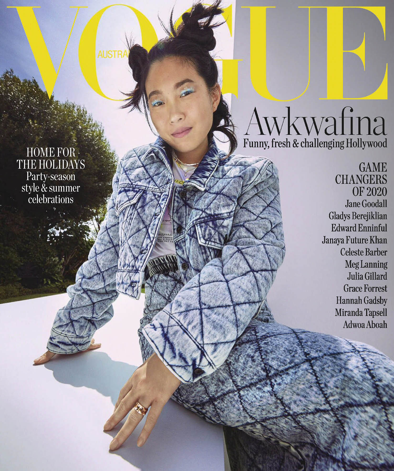 Awkwafina covers Vogue Australia December 2020 by Charles Dennington