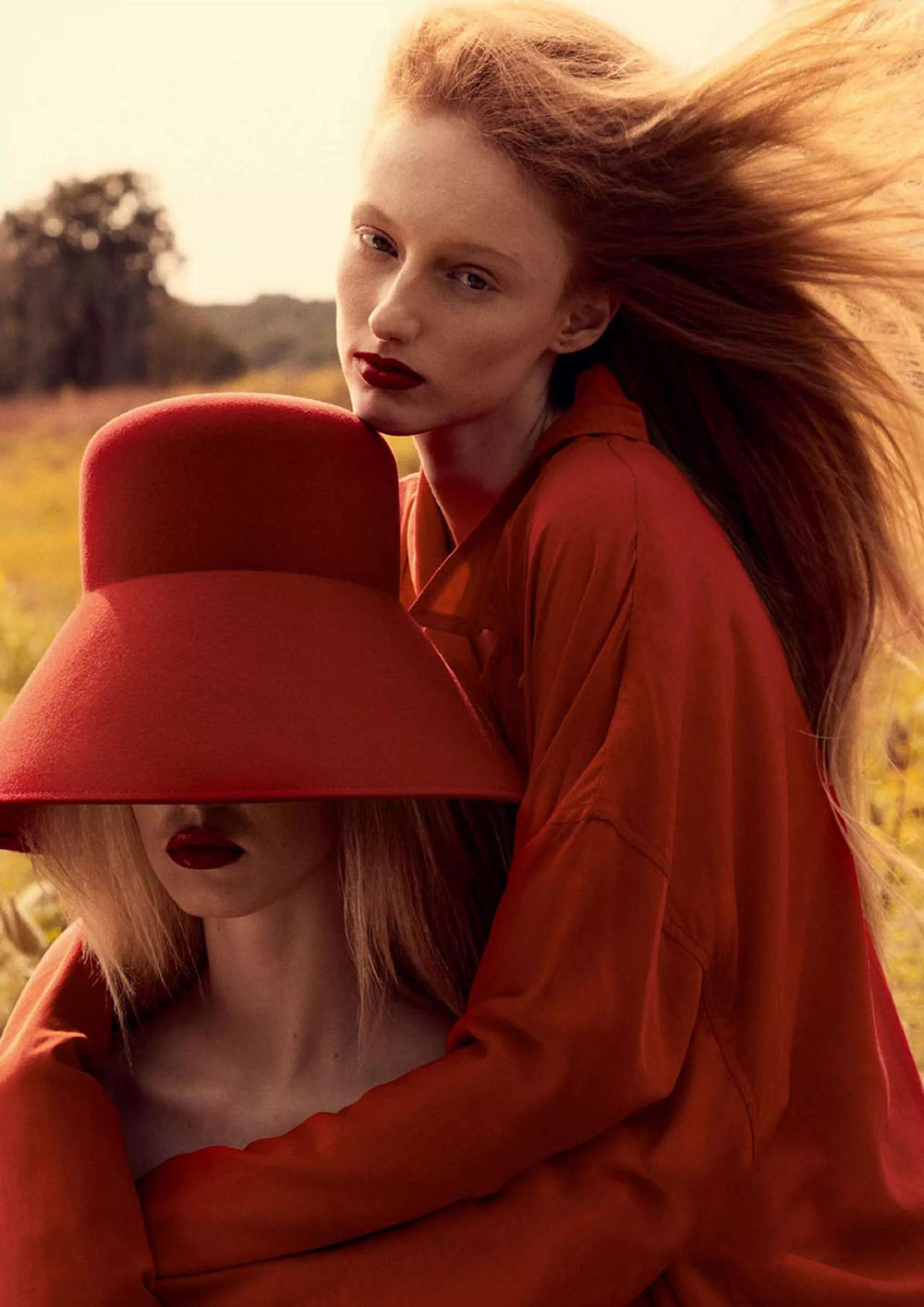 Dani Witt and Maryel Sousa by Victor Demarchelier for Elle UK December 2020