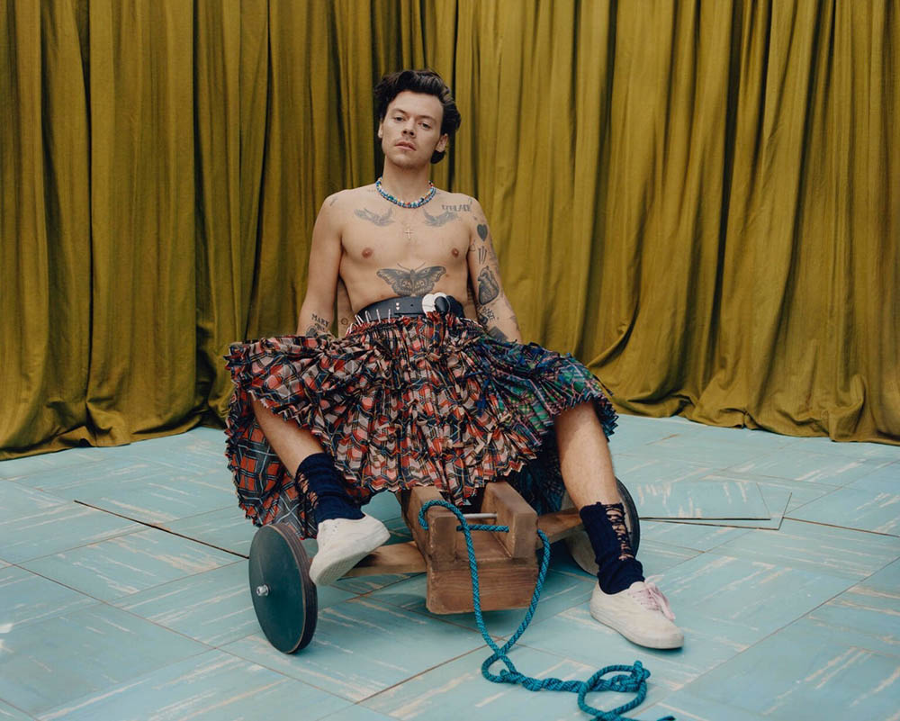 Harry Styles covers Vogue US December 2020 by Tyler Mitchell