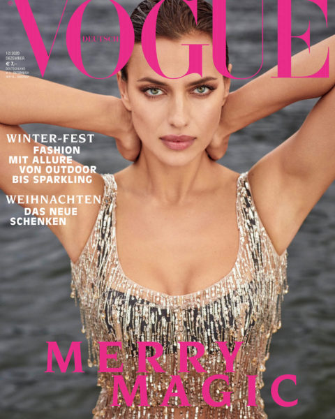 Irina Shayk covers Vogue Germany December 2020 by Luigi & Iango