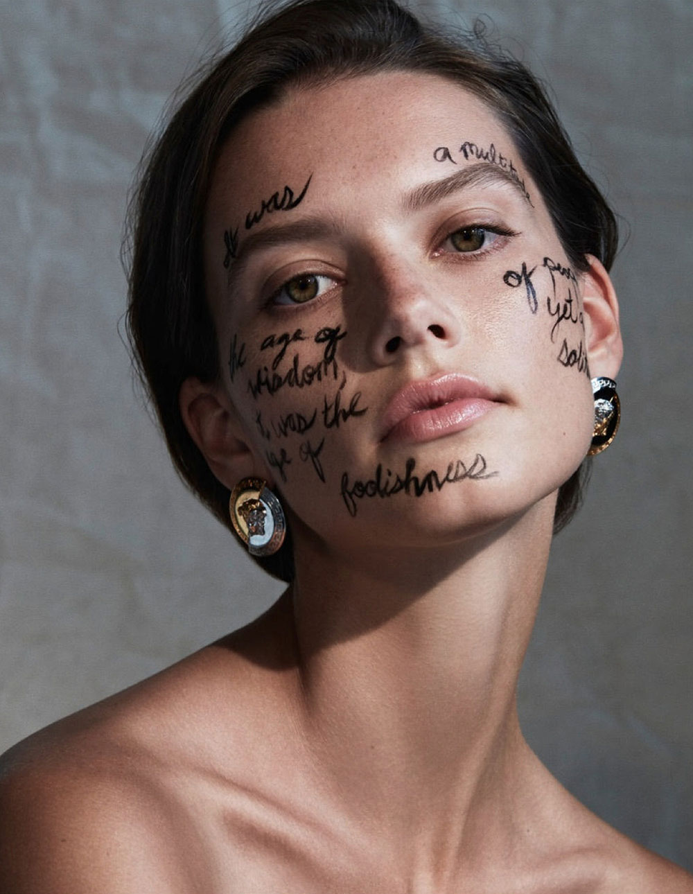 Jasmine Dwyer by Tyler Nevitt for Elle Russia December 2020