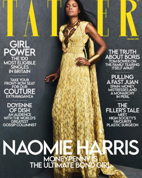 Naomie Harris covers Tatler UK December 2020 by Txema Yeste