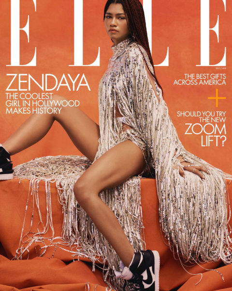 Zendaya covers Elle US December 2020 January 2021 by Micaiah Carter