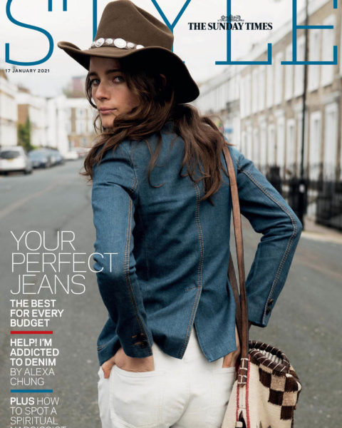 Anna de Rijk covers The Sunday Times Style January 17th, 2021 by Claudia Knoepfel