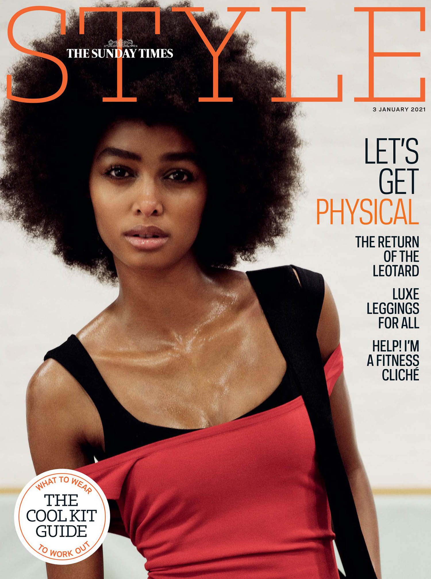 Blesnya Minher covers The Sunday Times Style January 3rd, 2021 by Claudia Knoepfel