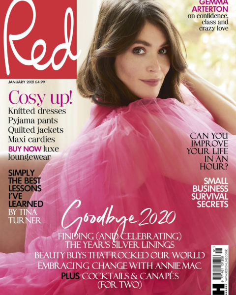 Gemma Arterton covers Red Magazine UK January 2021 by Chloe Mallett