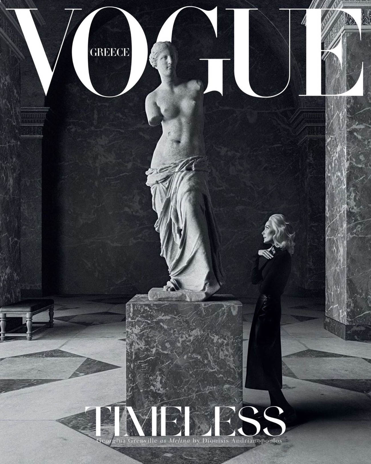 Georgina Grenville covers Vogue Greece October 2020 by Dionisis  Andrianopoulos - fashionotography