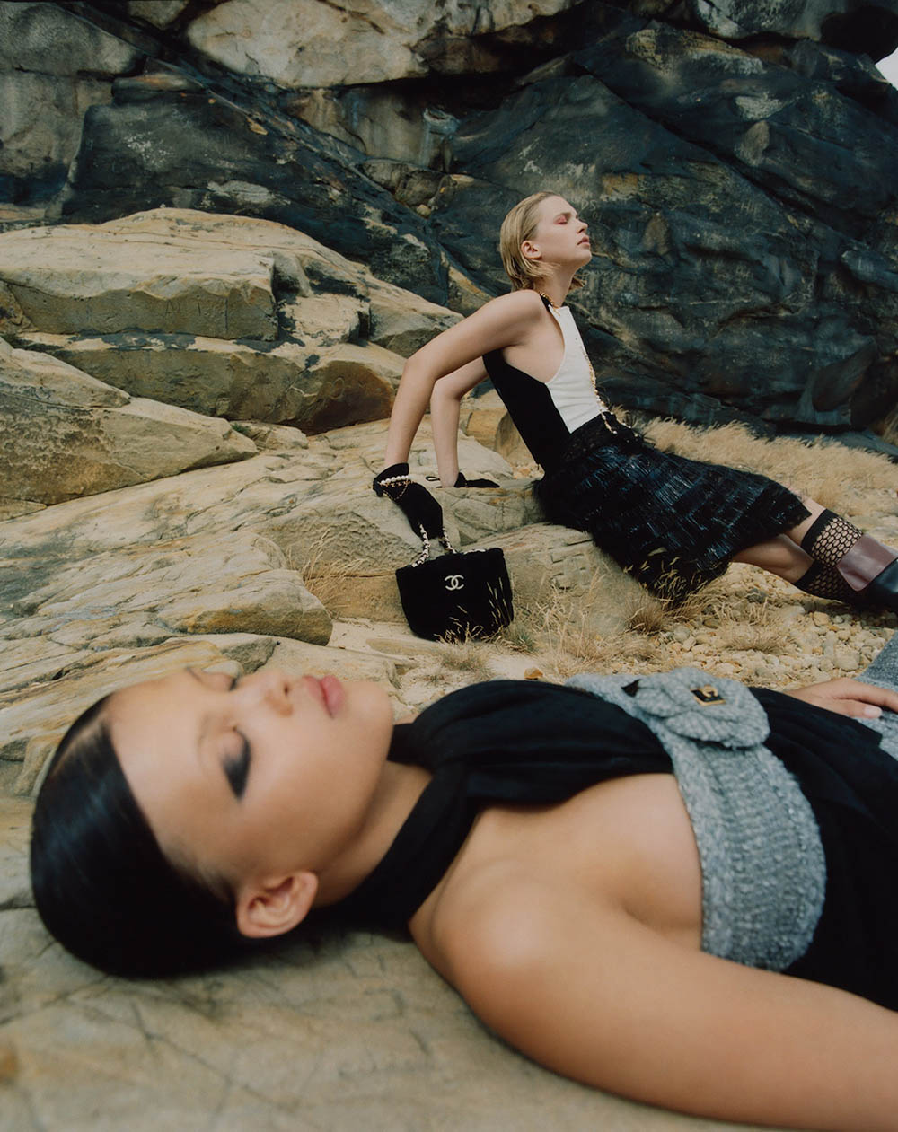 Jade Rabarivelo and Jana Julius by Dan Beleiu for Vogue China November 2020