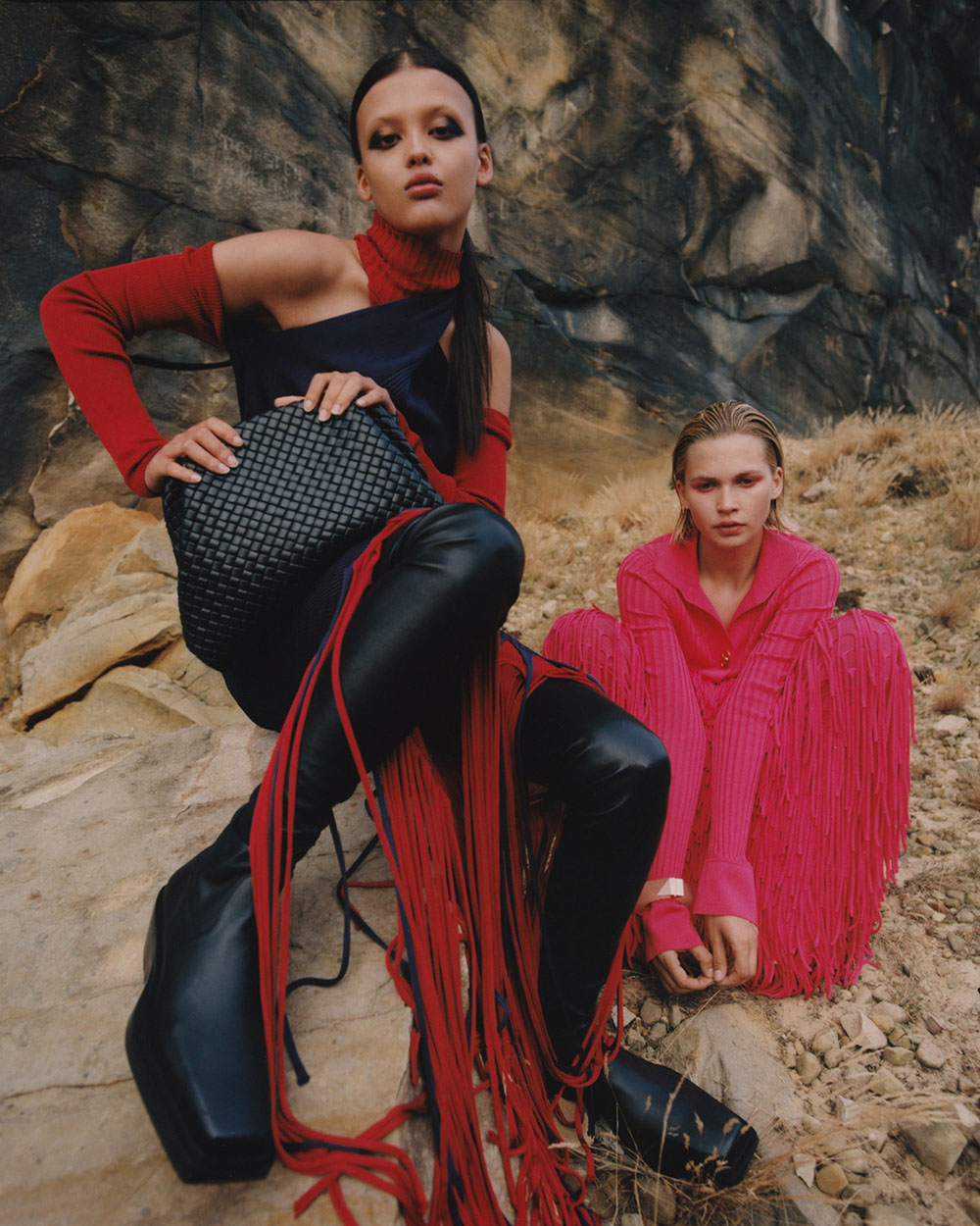 Jade Rabarivelo and Jana Julius by Dan Beleiu for Vogue China November 2020
