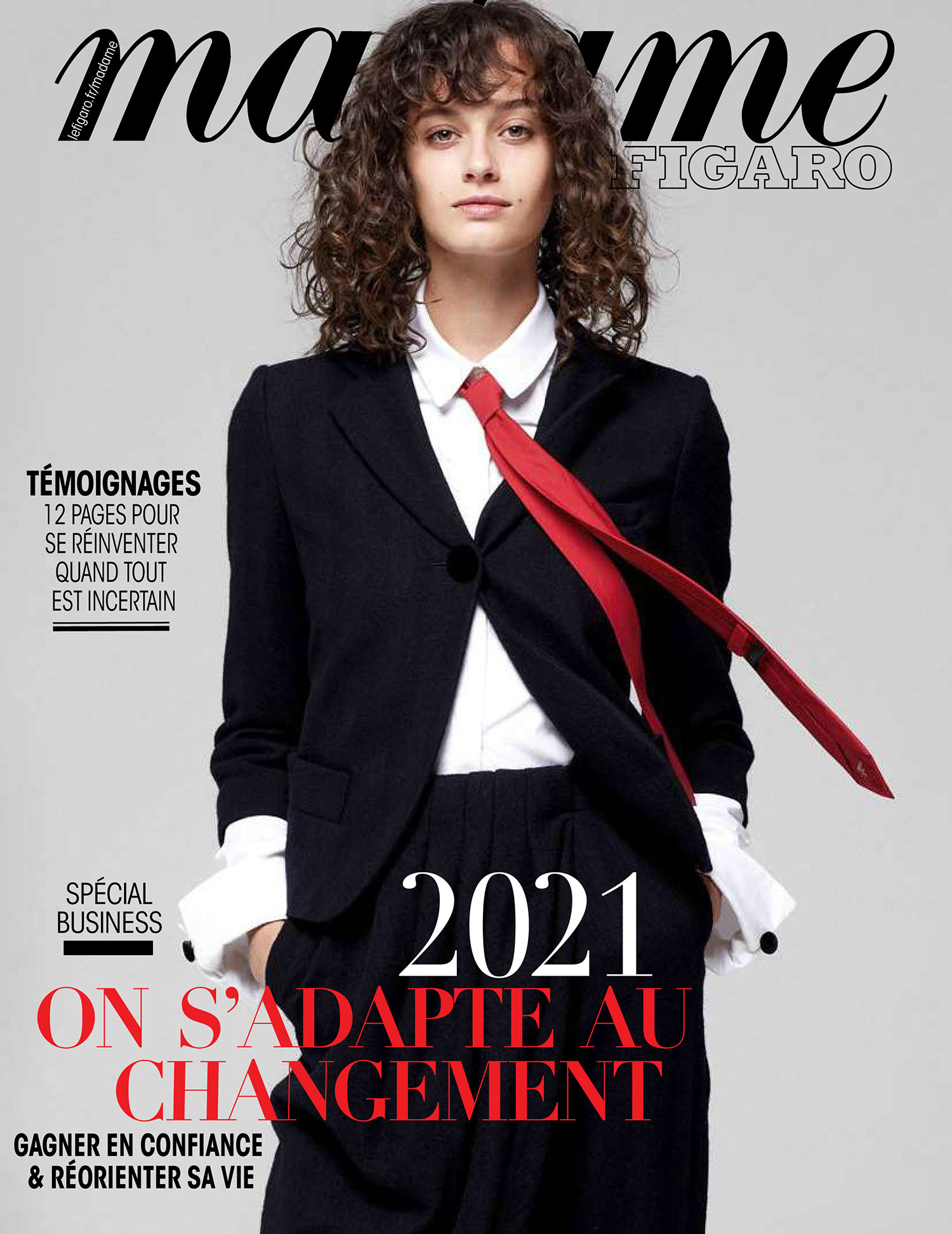 Marylou Moll covers Madame Figaro January 8th, 2021 by Luc Braquet