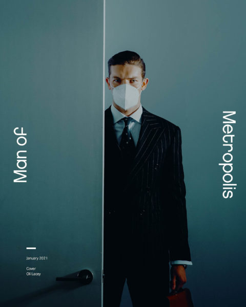 Oli Lacey covers Man of Metropolis January 2021 by Austin Augie