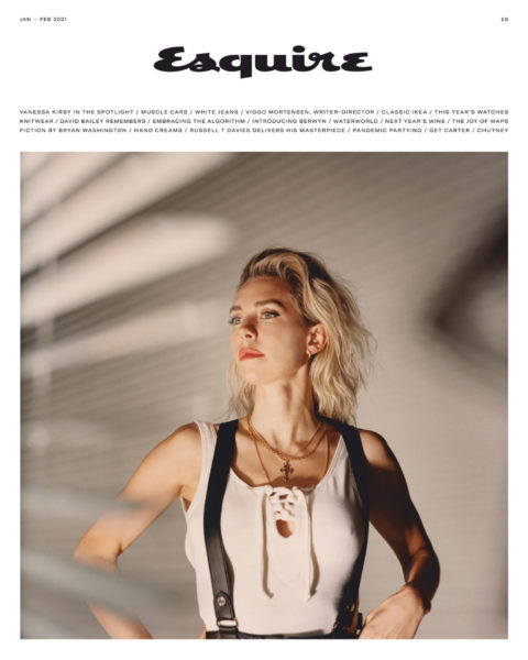 Vanessa Kirby covers Esquire UK January February 2021 by Tom Craig