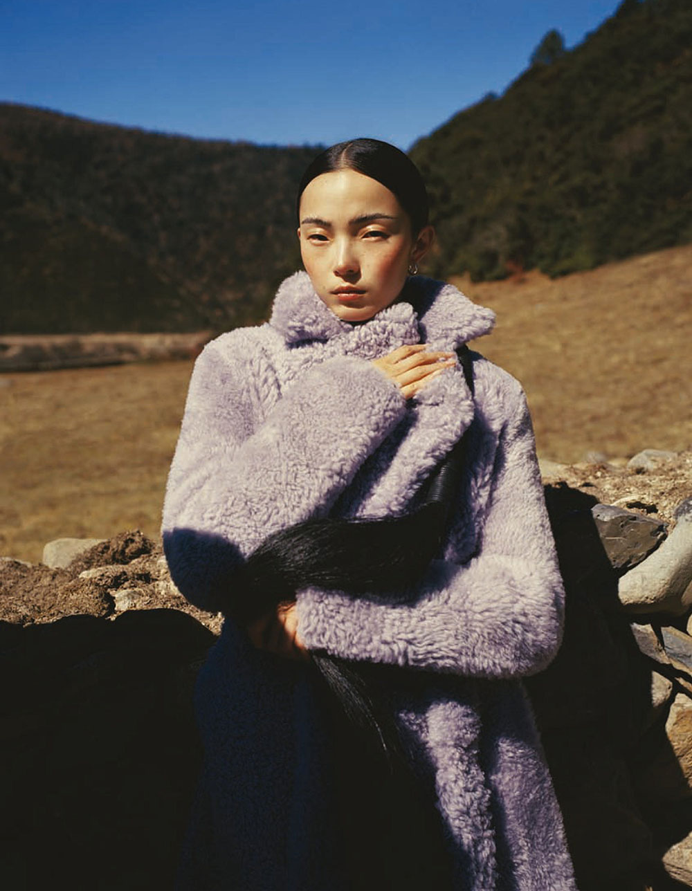 Xiao Wen Ju covers Vogue China January 2021 by Leslie Zhang
