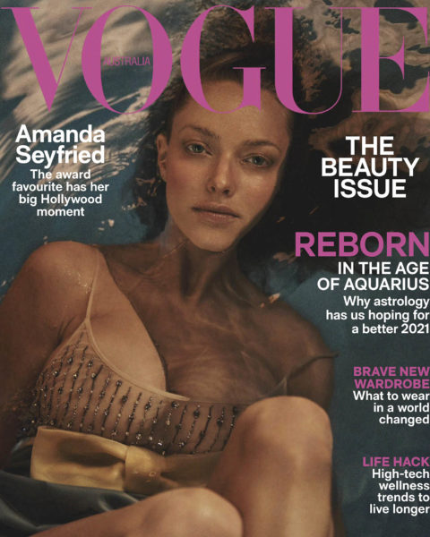 Amanda Seyfried covers Vogue Australia February 2021 by Lachlan Bailey