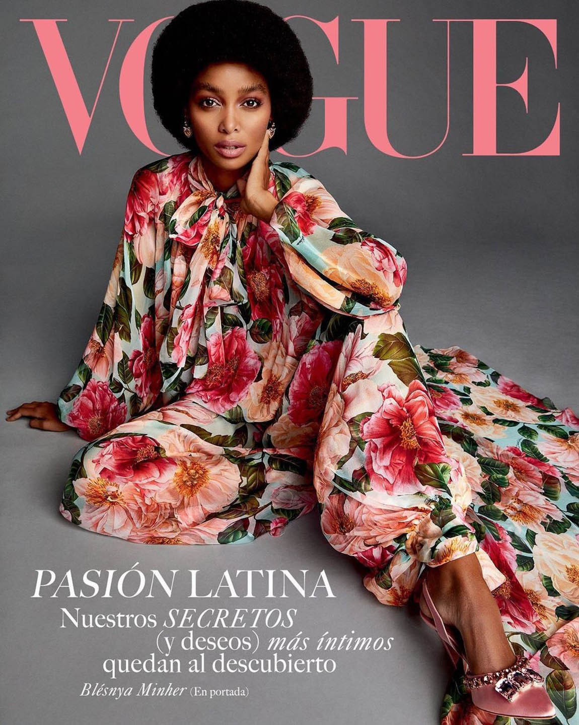 Blesnya Minher covers Vogue Latin America February 2021 by Miguel Reveriego