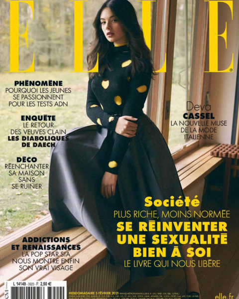 Deva Cassel covers Elle France February 5th, 2021 by Stefano Galuzzi