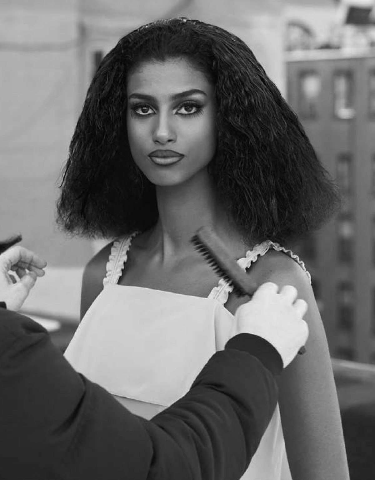 Imaan Hammam by Ethan James Green for M Le magazine du Monde February 27th,...