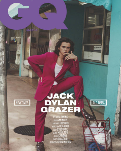 Jack Dylan Grazer covers GQ Spain February 2021 by Michael Schwartz
