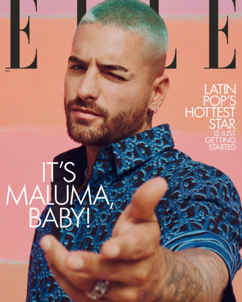 Maluma covers Elle US February 2021 by Micaiah Carter