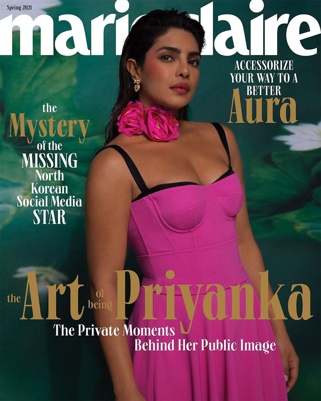Priyanka Chopra covers Marie Claire US Spring 2021 by Ruth Ossai